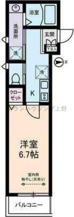 グランドール西尾久の物件間取画像